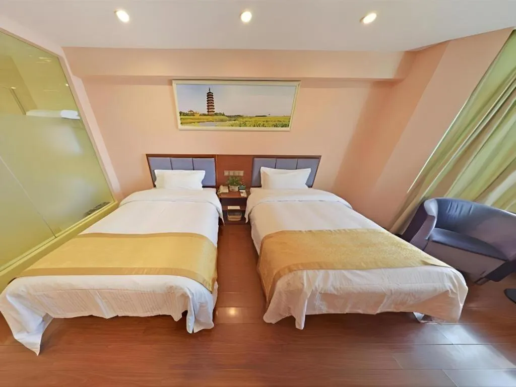 Bed in GreenTree Alliance Jiangsu Yangzhou Hanjiang Middle Road Libao Square Hotel