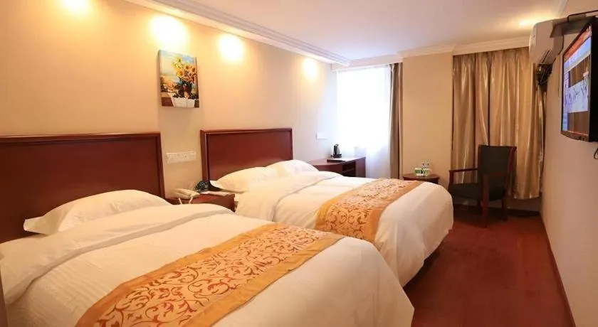 Bed in GreenTree Inn Nanjing Forestry University National Exhibition Center Express Hotel