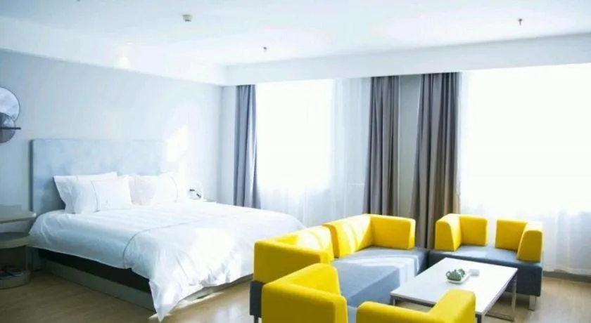 Bed in Jinjiang Inn Baotou Salaqi Railway Station