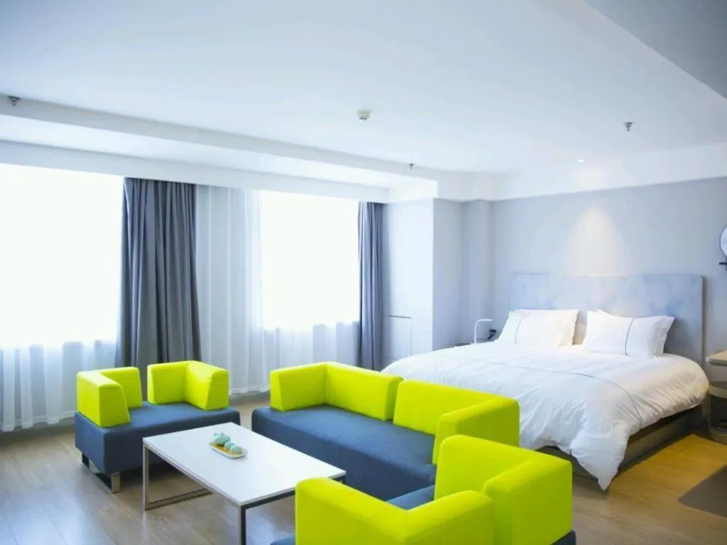 Bed in Jinjiang Inn Baotou Salaqi Railway Station