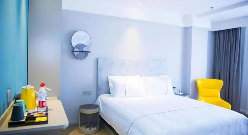 Bed in Jinjiang Inn Baotou Salaqi Railway Station