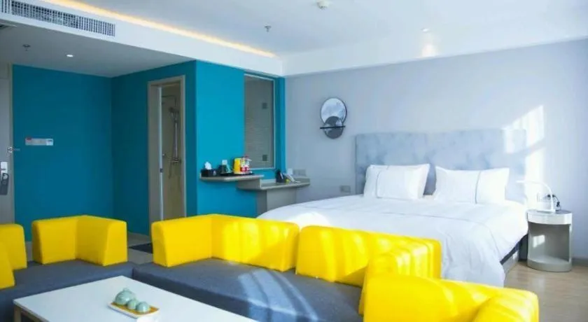 Bed in Jinjiang Inn Baotou Salaqi Railway Station