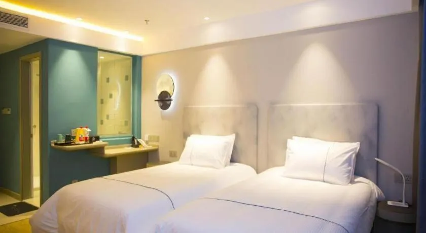 Bed in Jinjiang Inn Baotou Salaqi Railway Station