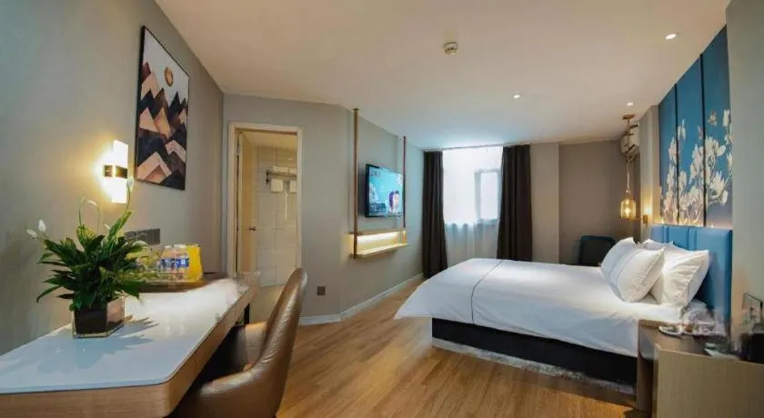 Bed in Magnotel Business Xuzhou Feng County Bus Station