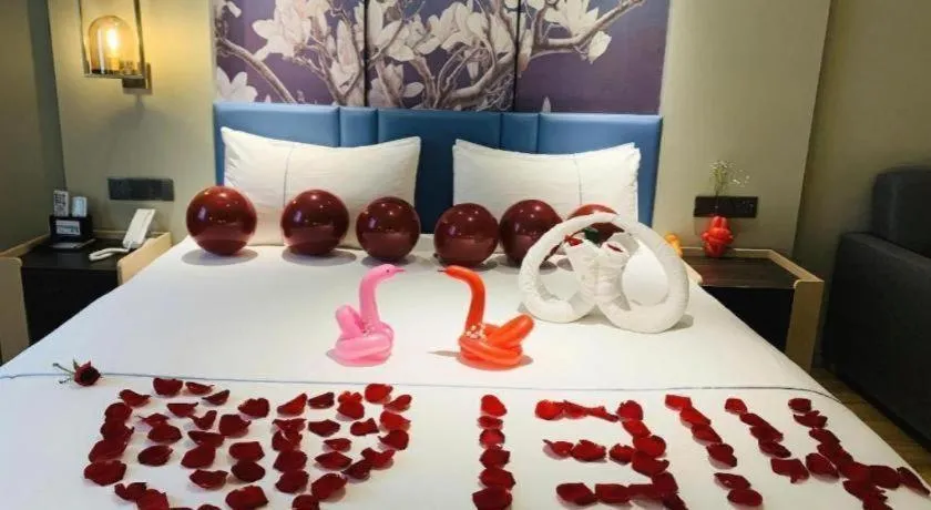 Bed in Magnotel Business Xuzhou Feng County Bus Station