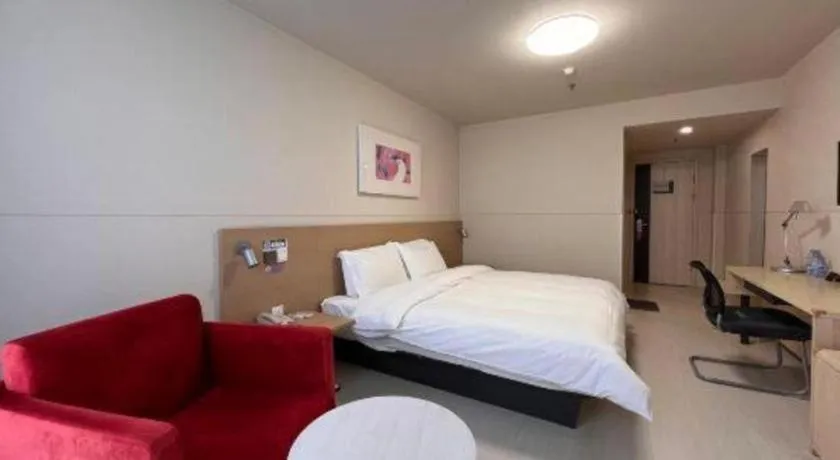 Bed in Jinjiang Inn Tianjin Jizhou Renmin West Street Branch