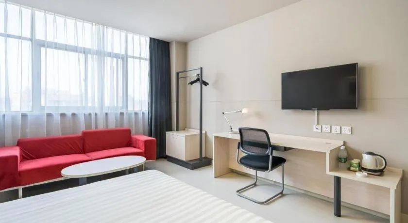 Bed in Jinjiang Inn Xuzhou Peixian Hancheng Road