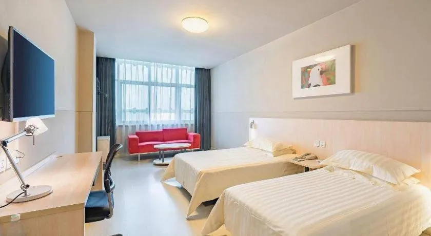 Bed in Jinjiang Inn Xuzhou Peixian Hancheng Road