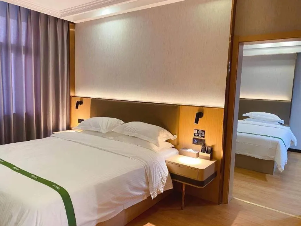 Bed in GreenTree Inn XuZhou PiZhou Dayunhe Decorative city PiXin(N) Road Express Hotel
