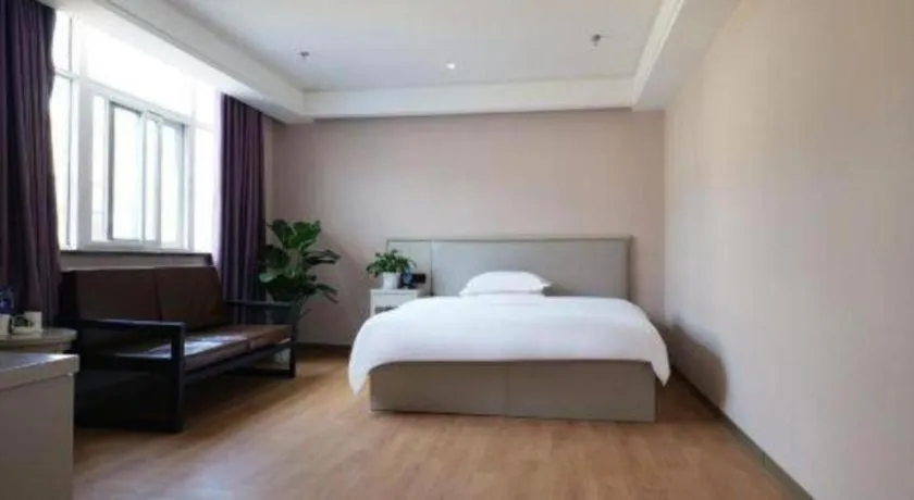 Bed in GreenTree Inn Fuyang Yijing International North Business