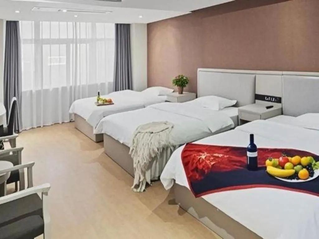 Bed in GreenTree Inn Fuyang Yijing International North Business