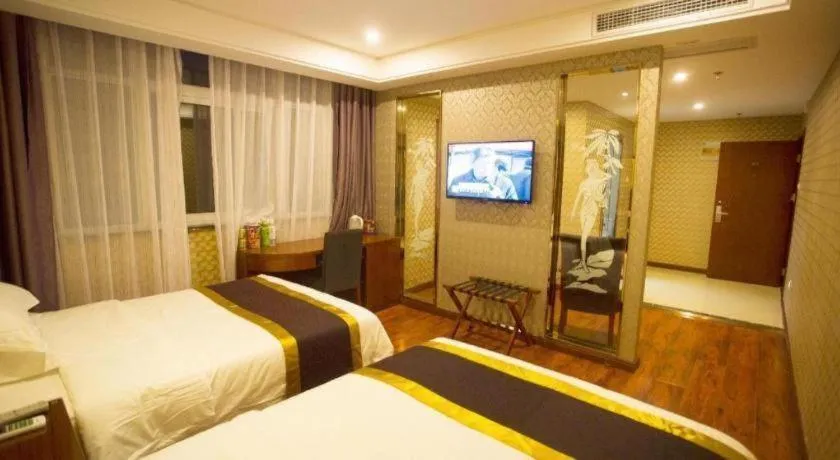 Bed in GreenTree Inn Fuyang Yijing International North Business