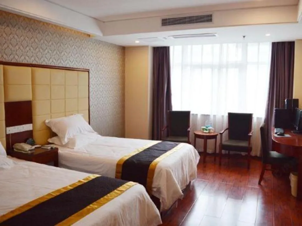 Bed in GreenTree Inn Fuyang Yijing International North Business