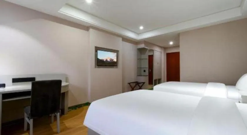 Bed in GreenTree Inn Fuyang Yijing International North Business