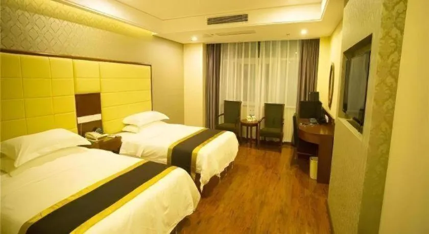 Bed in GreenTree Inn Fuyang Yijing International North Business