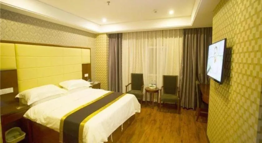Bed in GreenTree Inn Fuyang Yijing International North Business