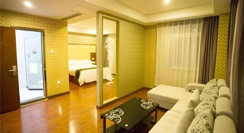 Bed in GreenTree Inn Fuyang Yijing International North Business