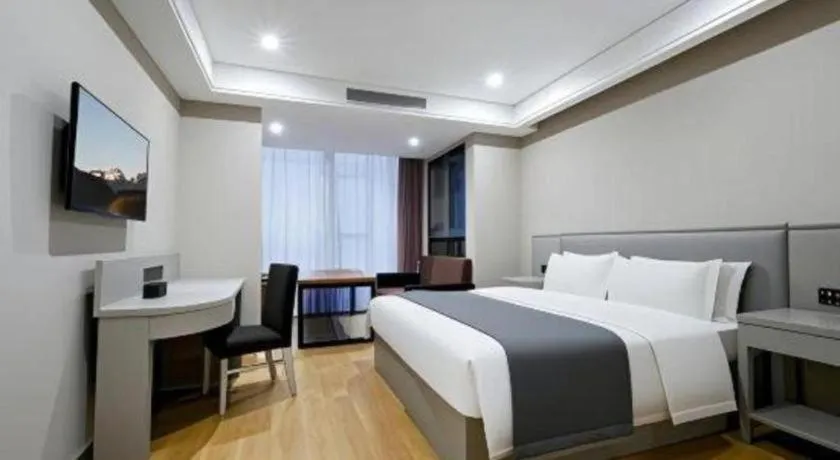 Bed in GreenTree Inn Fuyang Yijing International North Business