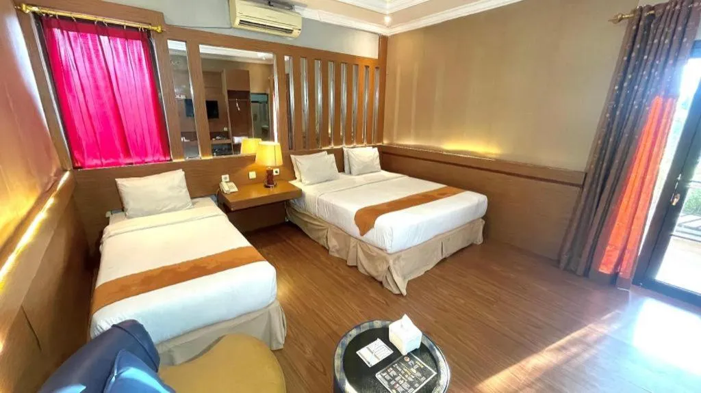 Bed in Hotel Pondok Asri Boyolali