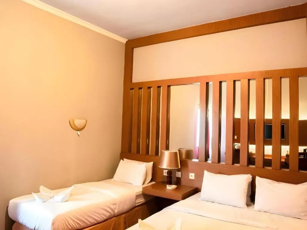 Bed in Hotel Pondok Asri Boyolali