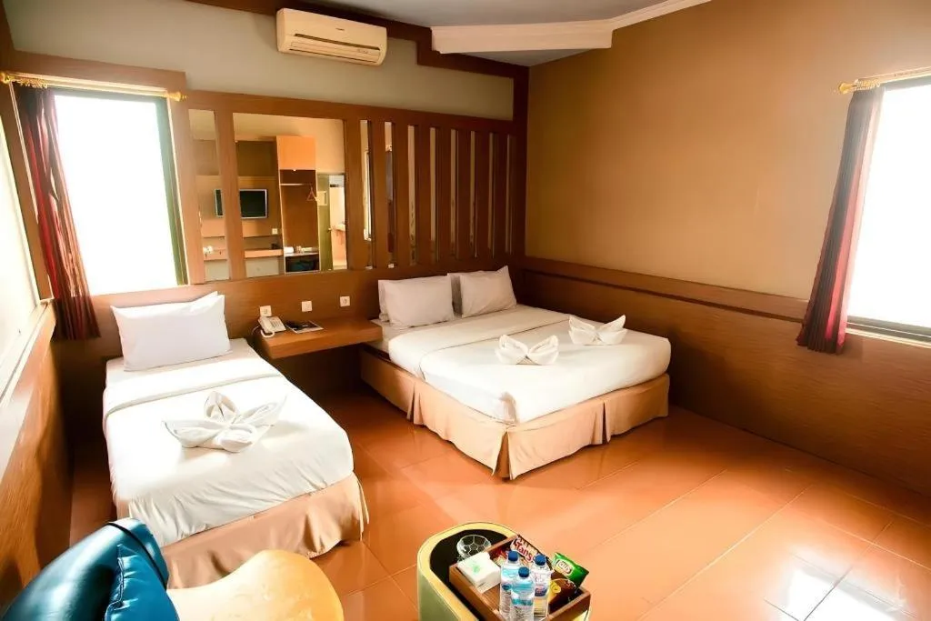 Bed in Hotel Pondok Asri Boyolali