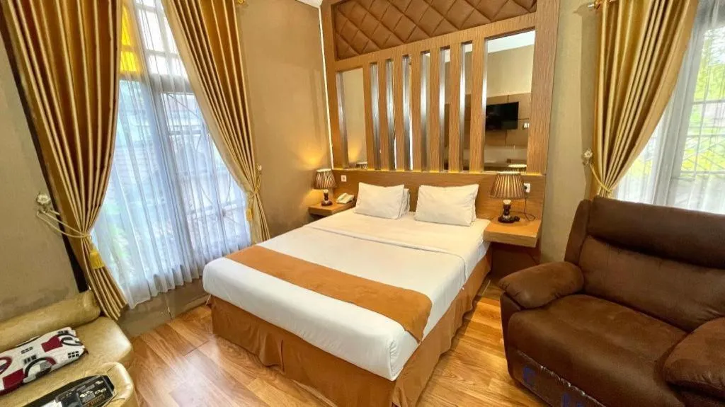Bed in Hotel Pondok Asri Boyolali