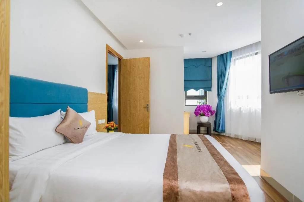 Bed in Ngoc Lan Hotel Da Nang