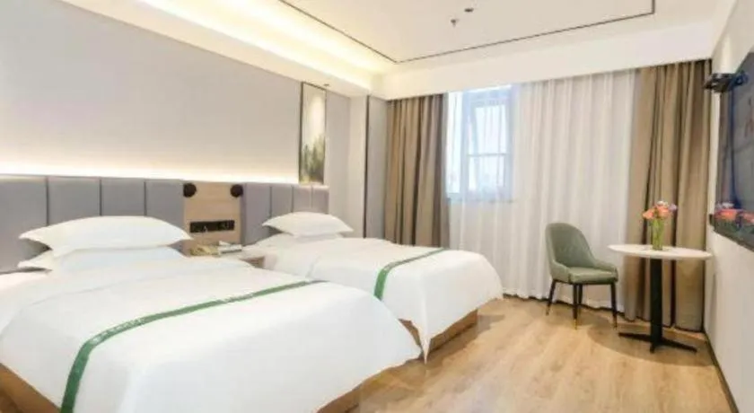 Bed in GreenTree Inn Puyang Fan County People Avenue Banqiao Road Hotel