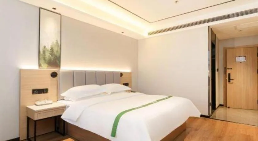 Bed in GreenTree Inn Puyang Fan County People Avenue Banqiao Road Hotel