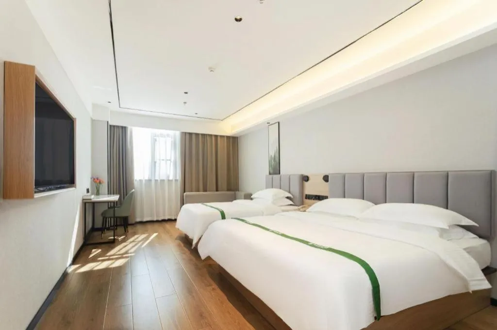 Bed in GreenTree Inn Puyang Fan County People Avenue Banqiao Road Hotel