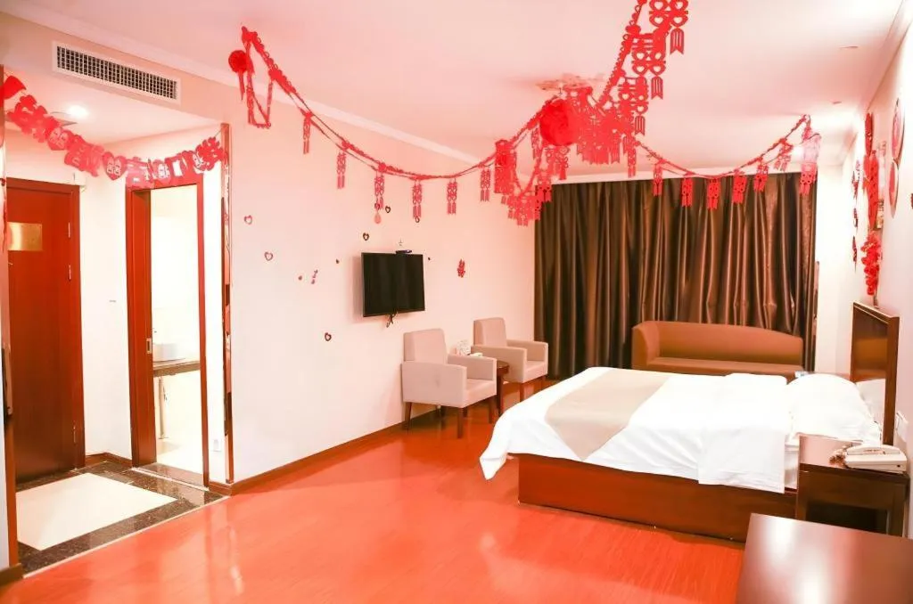 Bed in GreenTree Inn Puyang Fan County People Avenue Banqiao Road Hotel