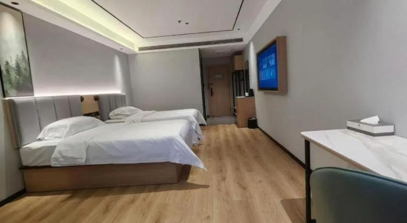 Bed in GreenTree Inn Puyang Fan County People Avenue Banqiao Road Hotel