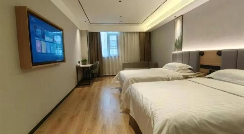 Bed in GreenTree Inn Puyang Fan County People Avenue Banqiao Road Hotel