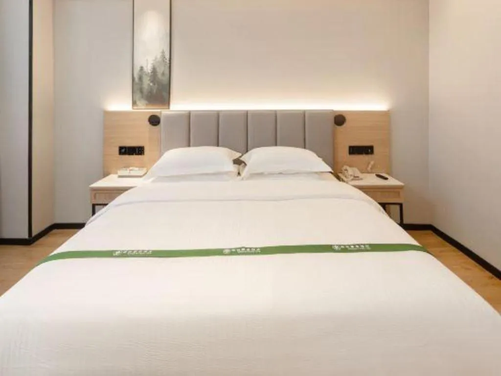 Bed in GreenTree Inn Puyang Fan County People Avenue Banqiao Road Hotel