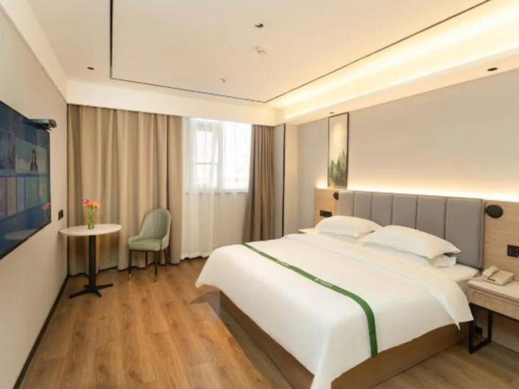 Bed in GreenTree Inn Puyang Fan County People Avenue Banqiao Road Hotel