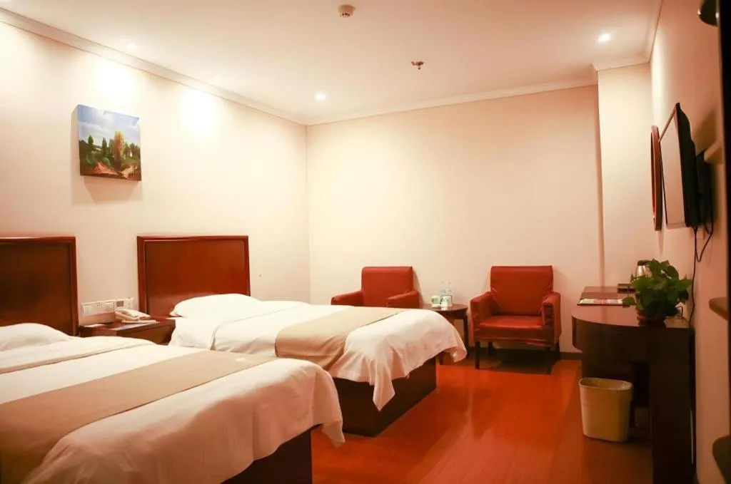 Bed in GreenTree Inn Puyang Fan County People Avenue Banqiao Road Hotel