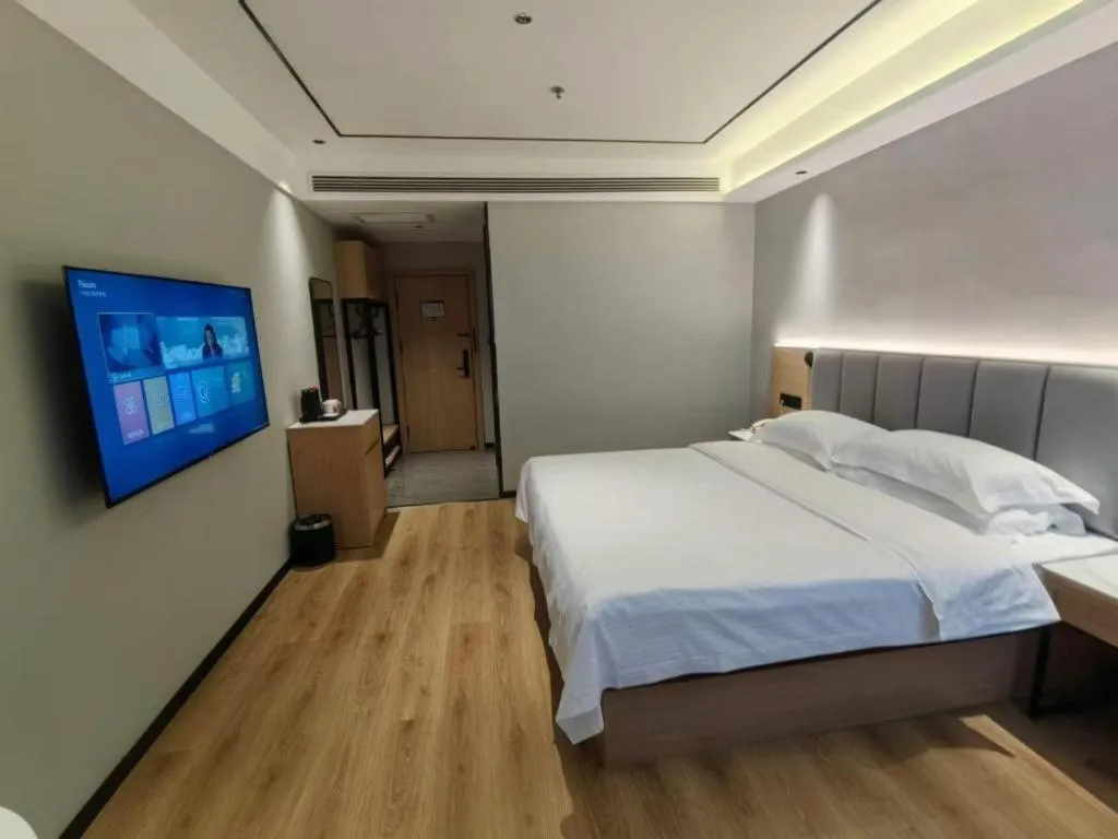 Bed in GreenTree Inn Puyang Fan County People Avenue Banqiao Road Hotel