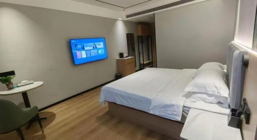 Bed in GreenTree Inn Puyang Fan County People Avenue Banqiao Road Hotel