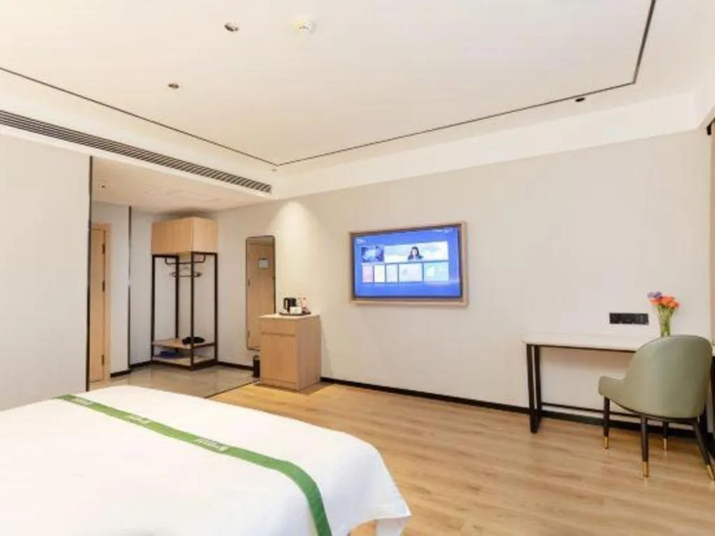 Bed in GreenTree Inn Puyang Fan County People Avenue Banqiao Road Hotel