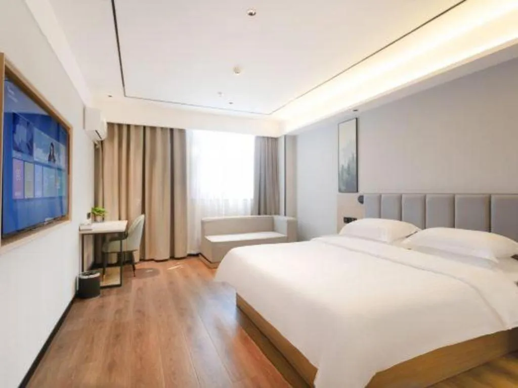 Bed in GreenTree Inn Puyang Fan County People Avenue Banqiao Road Hotel