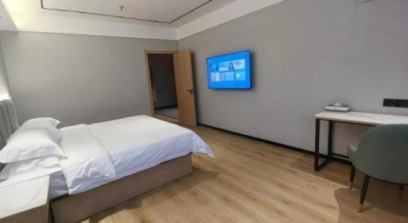 Bed in GreenTree Inn Puyang Fan County People Avenue Banqiao Road Hotel