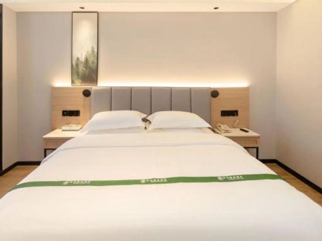 Bed in GreenTree Inn Puyang Fan County People Avenue Banqiao Road Hotel