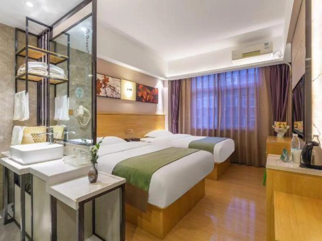 Bed in GreenTree Alliance Hotel Kunming Chuanjin Road Branch