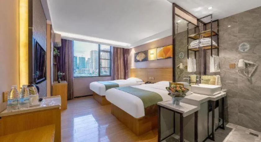 Bed in GreenTree Alliance Hotel Kunming Chuanjin Road Branch