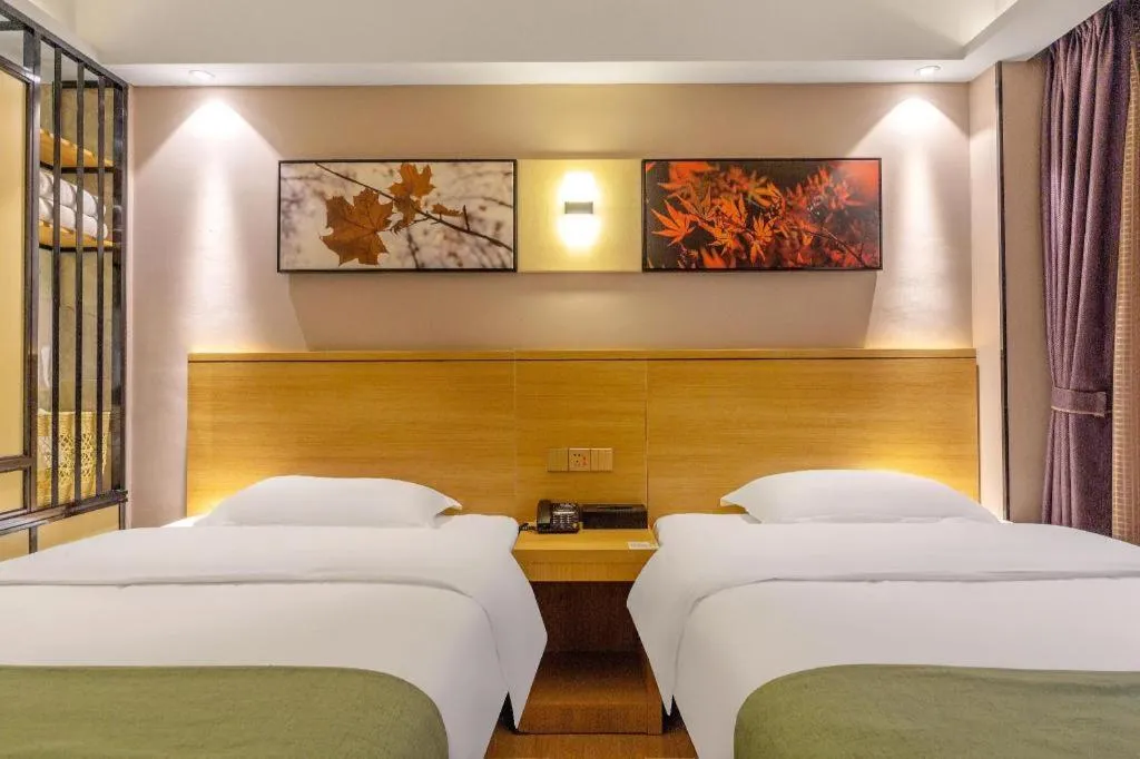 Bed in GreenTree Alliance Hotel Kunming Chuanjin Road Branch