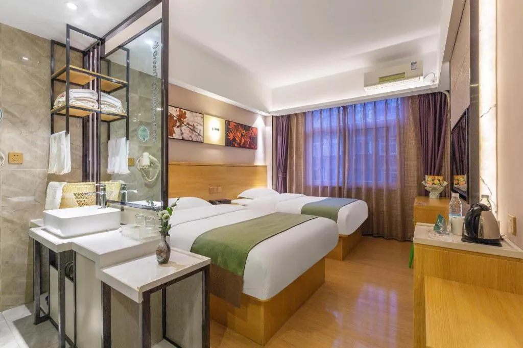 Bed in GreenTree Alliance Hotel Kunming Chuanjin Road Branch