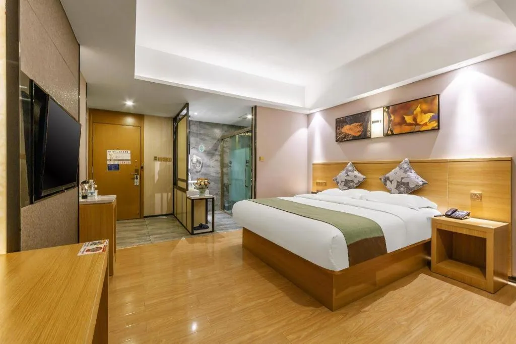 Bed in GreenTree Alliance Hotel Kunming Chuanjin Road Branch
