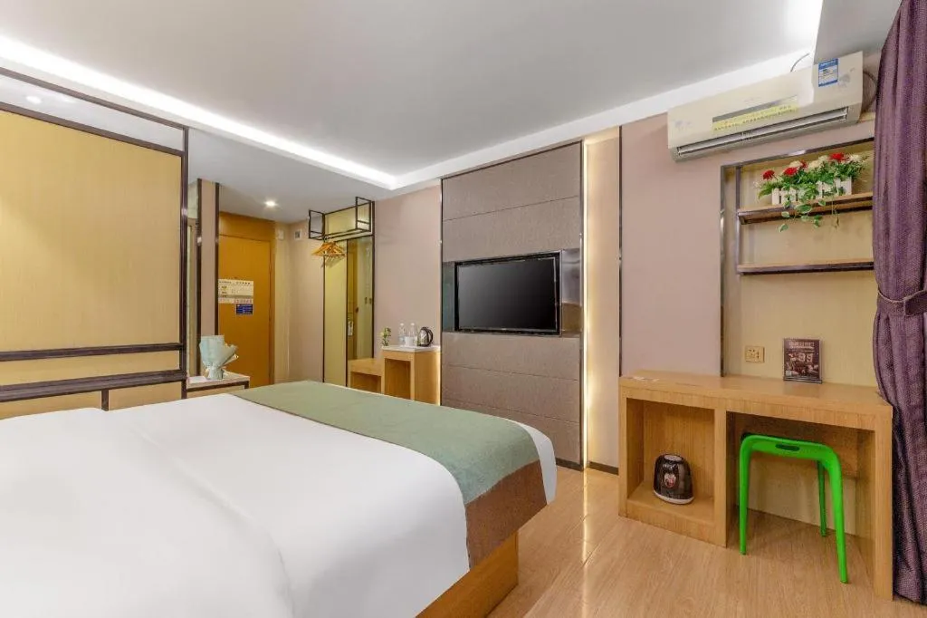 Bed in GreenTree Alliance Hotel Kunming Chuanjin Road Branch