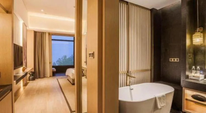 Bed in Jolie Vue Boutique Hotel Sanjiang