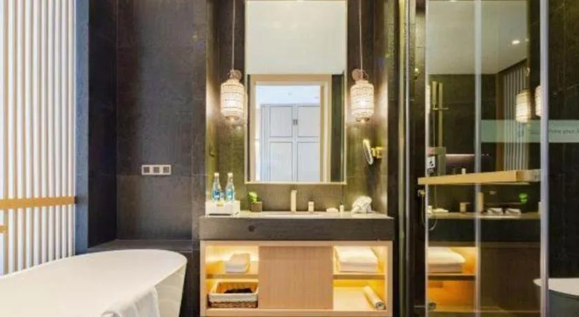 Bed in Jolie Vue Boutique Hotel Sanjiang